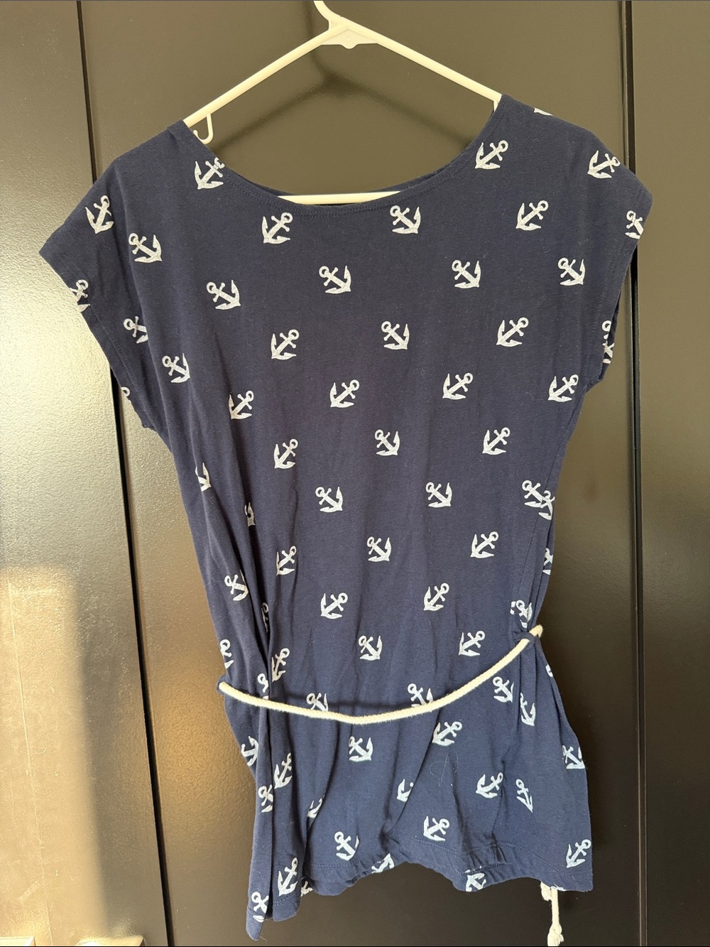 Forever 21 Navy Dress with White Anchor Motif